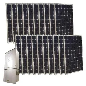 5,000-Watt Monocrystalline PV Grid-Tied Solar Power Kit