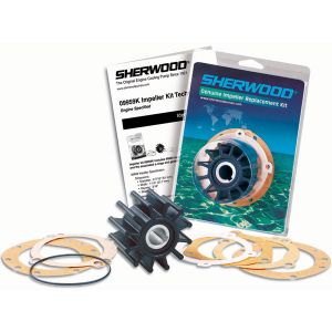 Impeller Kit  1-9/16 inchDia. x 3/4 inchW x 7/16 inch Shaft Dia., D Slot Keyway, 6 Vanes