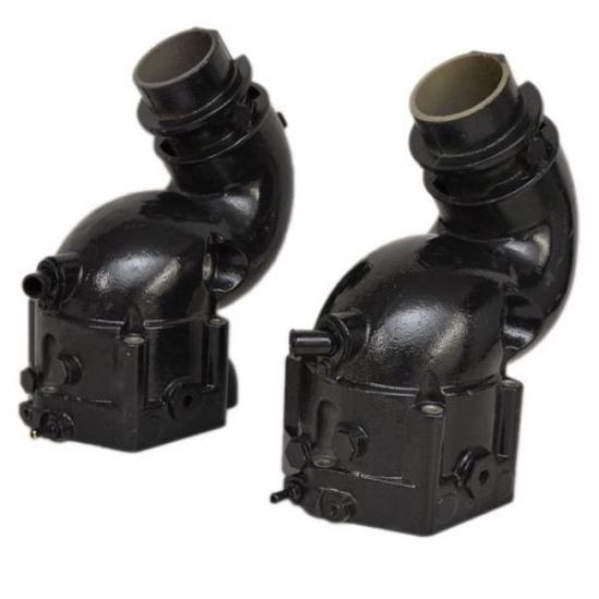 Riser Block Kit 2-Pack Exhaust Manifold Riser Elbow Gasket For Volvo