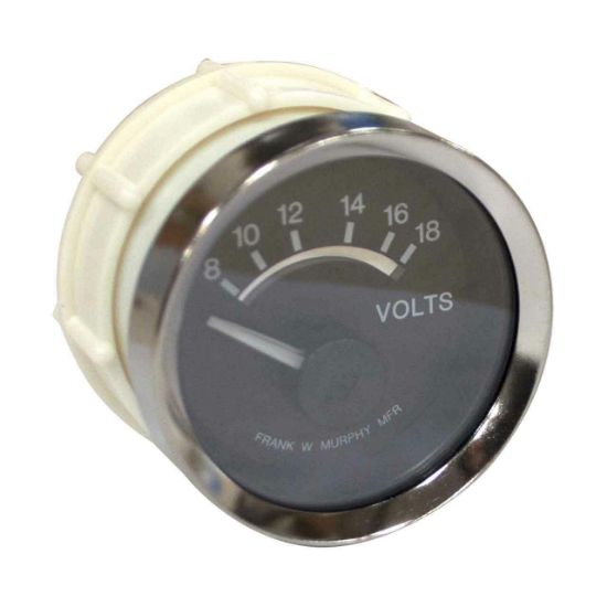 Picture of Meter, Volt Dc 8- 18 Scale 2.250 In Black Face