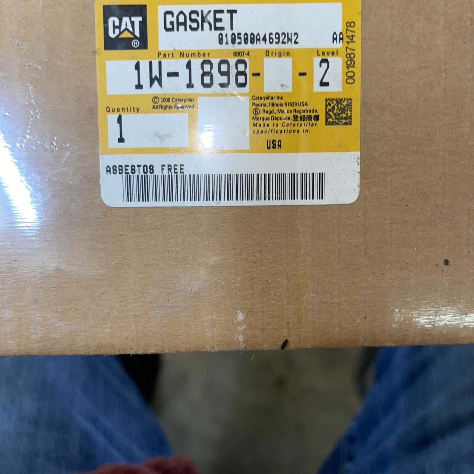 1W-1898: GASKET | Novi Group