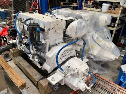 Picture of Cummins QSM11 660 HP Used Marine Diesel Engine - Rebuilt with Gears