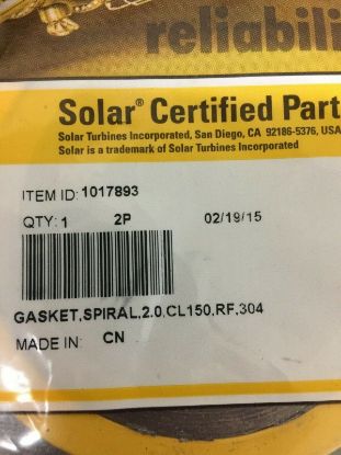 Picture of Gasket, Spiral, 2.0, Rf, Cl150, 304