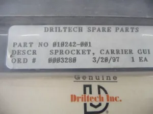 Driltech Guide, Sprocket Carrier