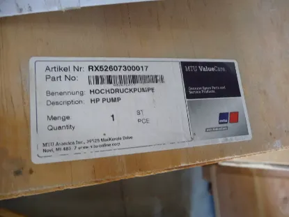 Picture of PUMP, HIGH PRESSURE
