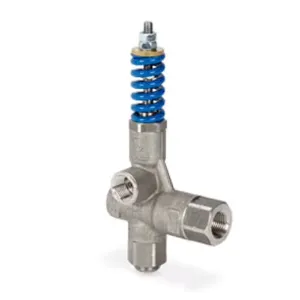 Stainless Steel Multi-Gun Pressure Sensitive Regulating Unloader - Blue Spring, 1/2in, 21 GPM, 4000 PSI