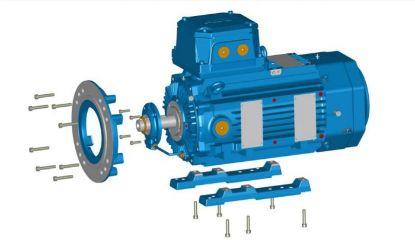Picture of AC MOTOR FLAMEPROOF CAST IRON 45kW 400/690V, IE2, 4P