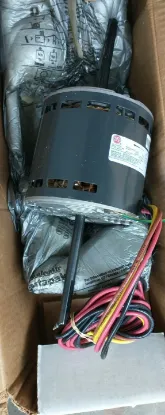 Picture of BLOWER FAN MOTOR HP-1/3, RPM-1075/2SPD, AMPS-2.5, PHASE-1