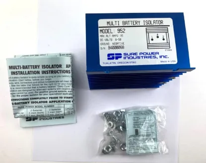 Picture of Battery Isolator, 1 Alternator 2 Batteries, 95 amps