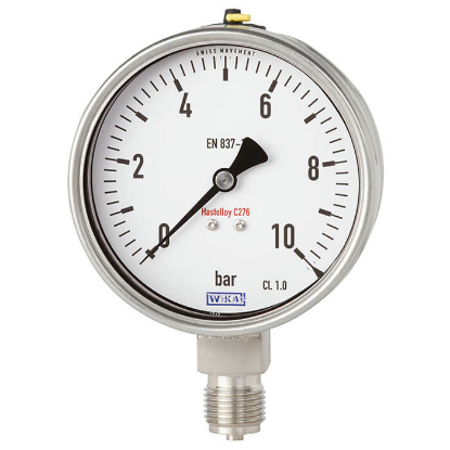 Picture of Bourdon Tube Pressure Gauge, Stainless Steel
