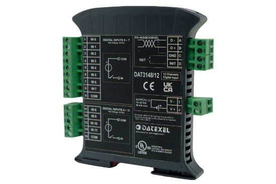 Picture of DATEXEL I/O Module 8 + 4 digital inputs on RS-485 network.