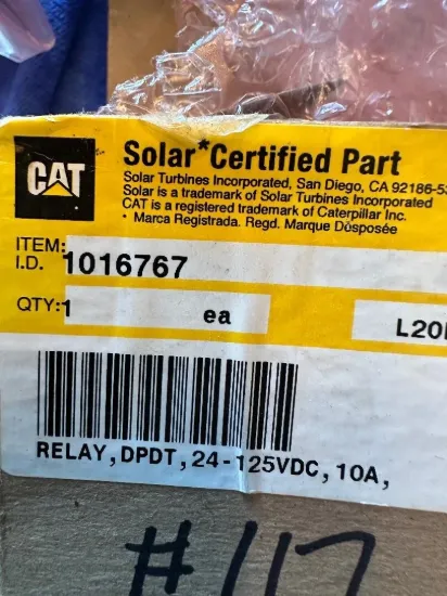 Picture of RELAY, DPDT, 24-125 VDC, 10A