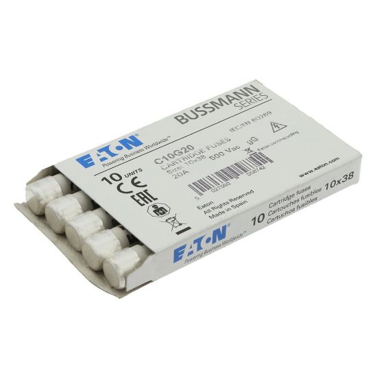 Picture of BUSSMANN CYLINDRICAL FUSE 10 x 38 20A GG 500V AC