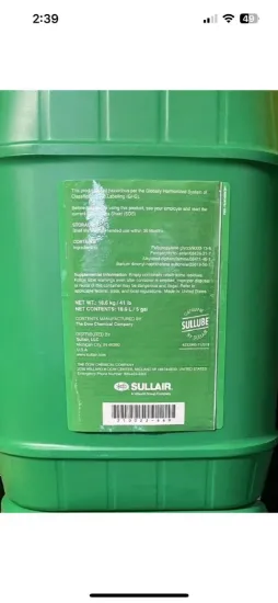 Picture of SULLUBE 5GAL. LUBRICANT