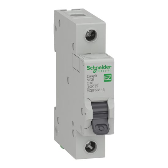 Picture of Easy9, MCB, 1P 16A C 6000A 230V,  Circuit Breaker