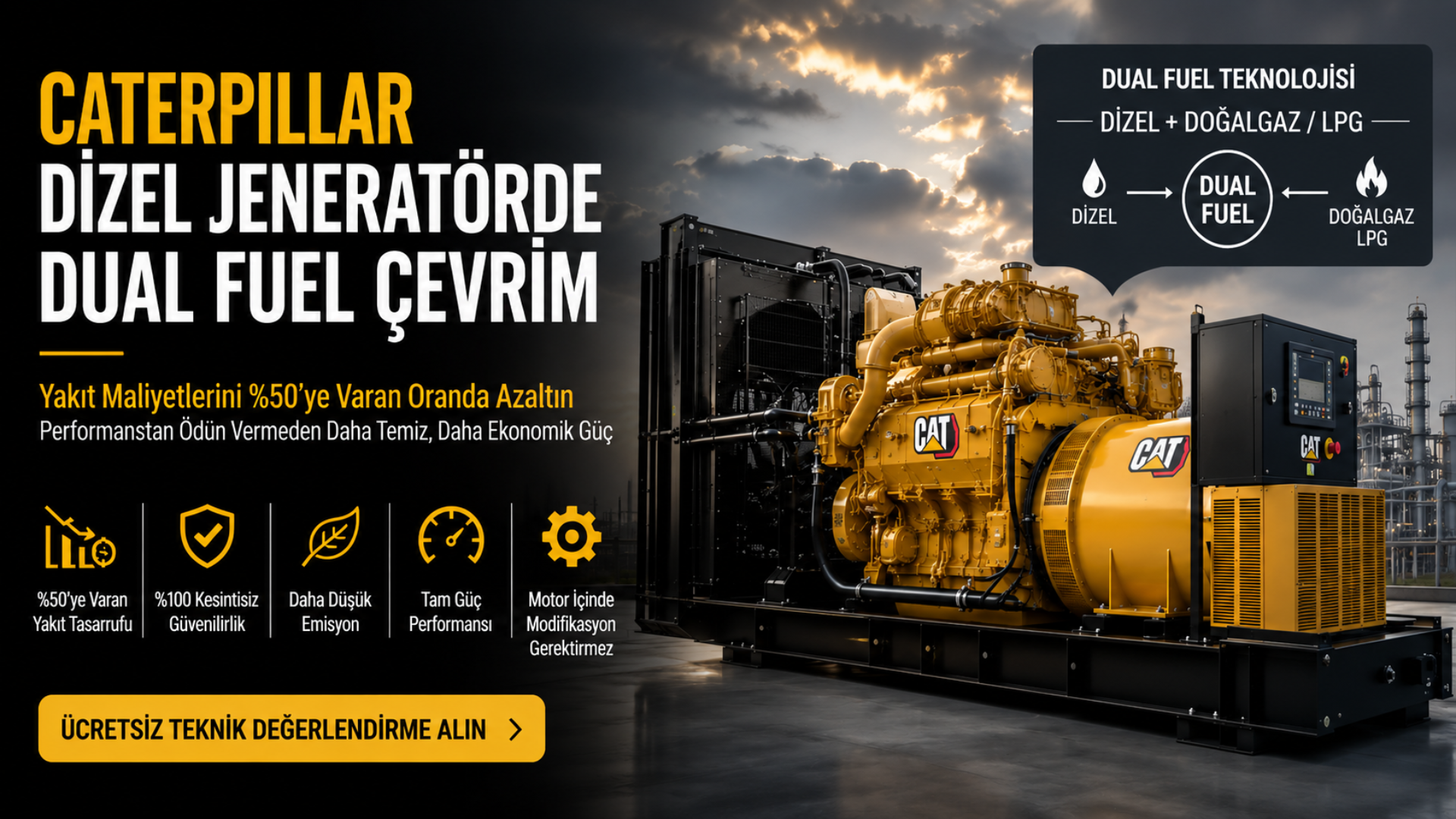 Diesel Generator Dual Fuel Conversion Systems & Services