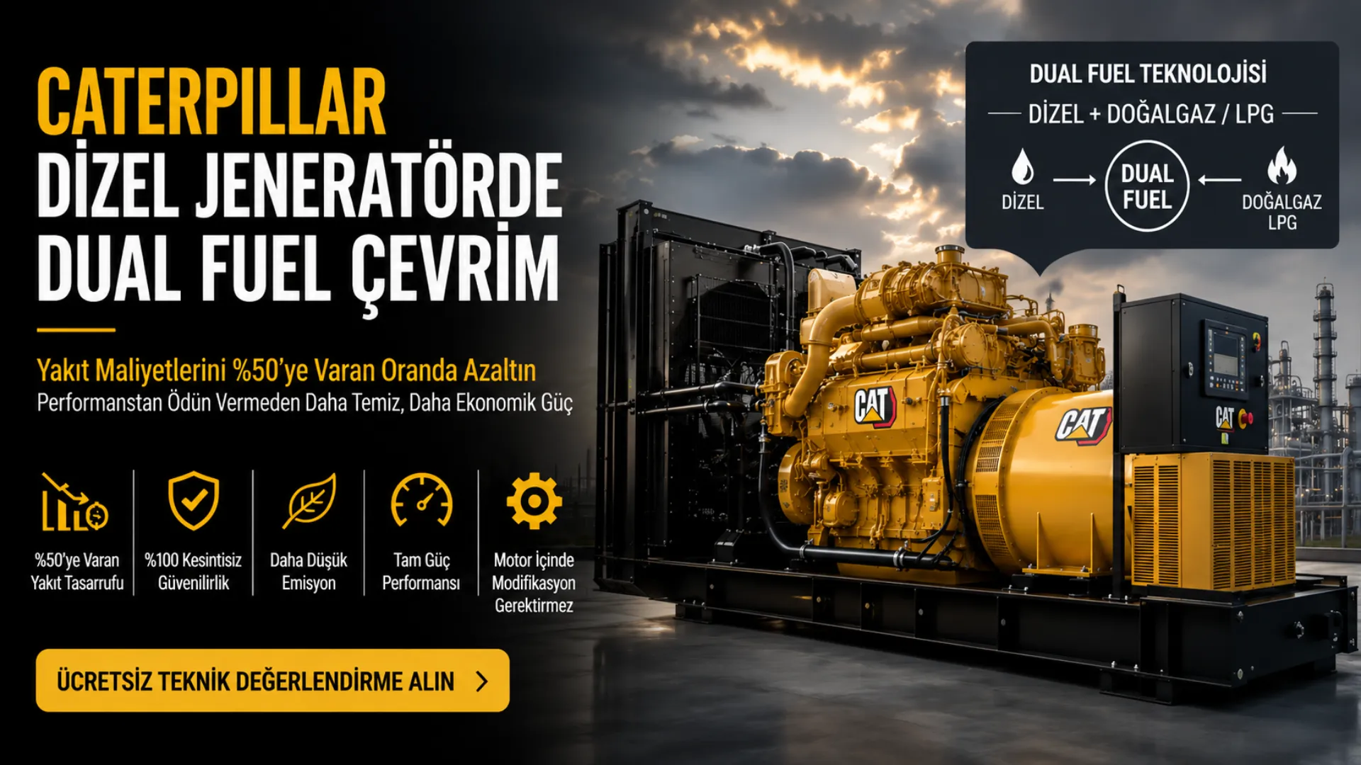 Diesel Generator Dual Fuel Conversion Systems & Services